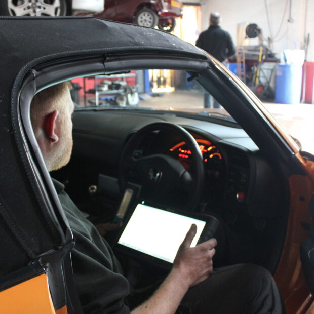 Car servicing by Lowes Garage in Worcester