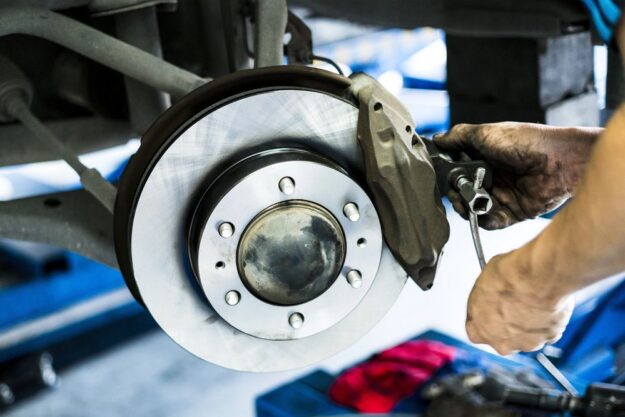 Top Signs Your Car Needs Brake Repairs Advice from Worcester Mechanics Brake repair to car by Lowes garage in Worcester