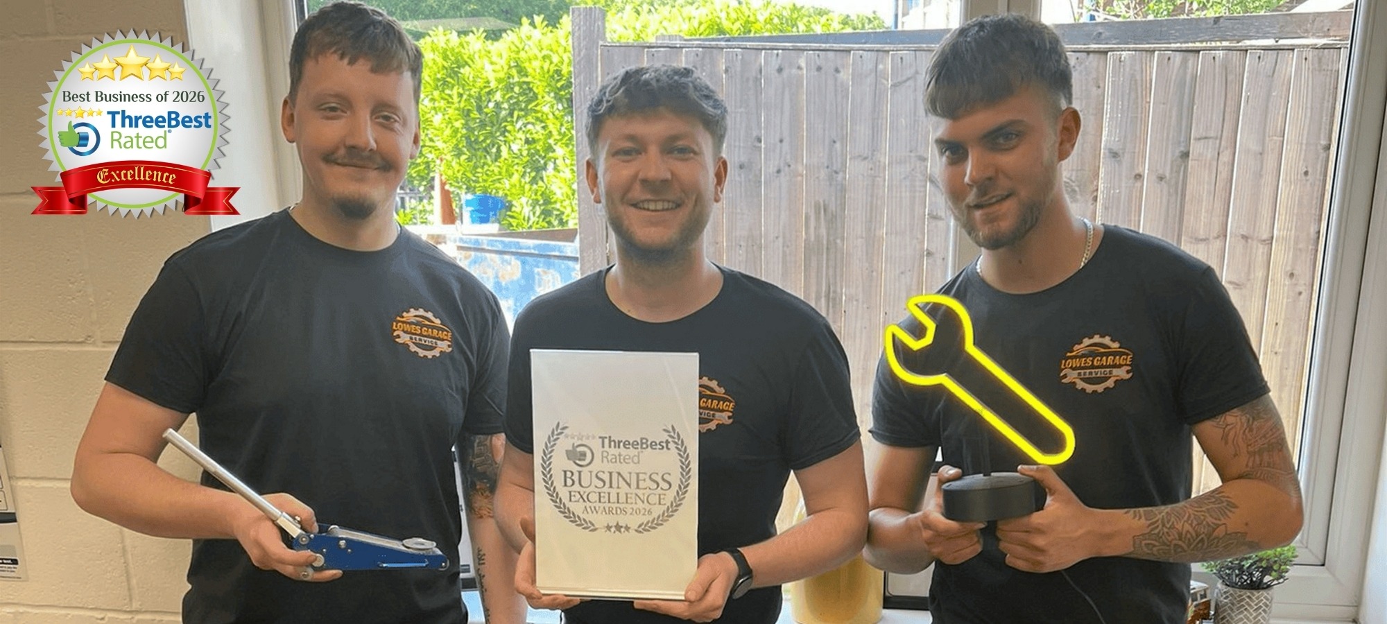 Trusted Worcester garage recognised by ThreeBestRated